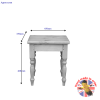 Cottage Pine Solid Wood Top Dressing Stool
